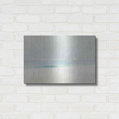 Luxe Metal Art 'Serene Beach' by James Wiens, Metal Wall Art,24x16