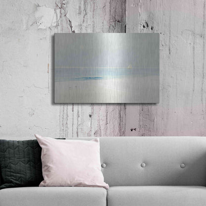 Luxe Metal Art 'Serene Beach' by James Wiens, Metal Wall Art,36x24