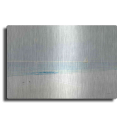 Luxe Metal Art 'Serene Beach' by James Wiens, Metal Wall Art