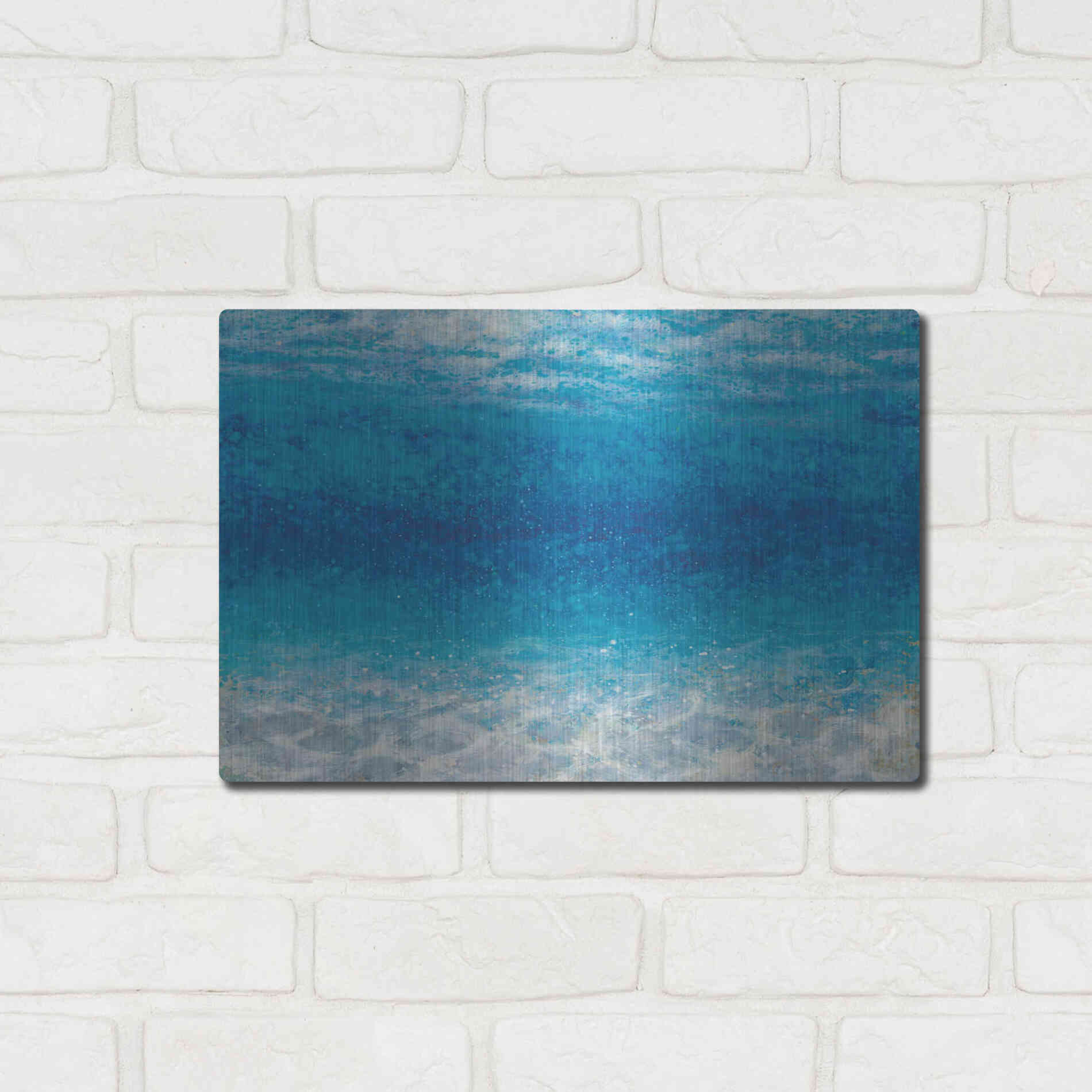 Luxe Metal Art 'Underwater I' by James Wiens, Metal Wall Art,16x12