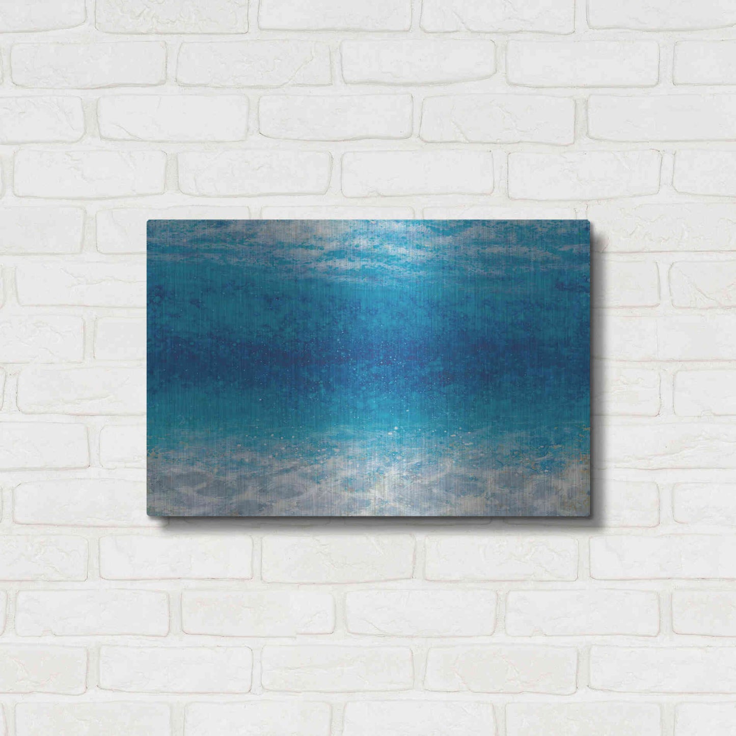 Luxe Metal Art 'Underwater I' by James Wiens, Metal Wall Art,24x16