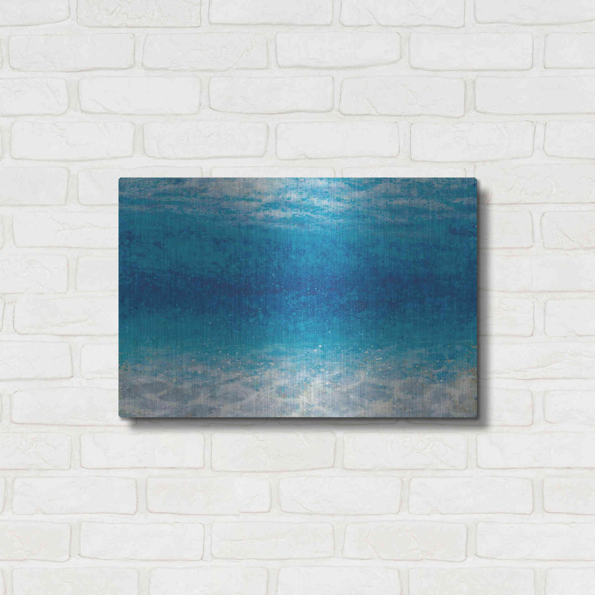 Luxe Metal Art 'Underwater I' by James Wiens, Metal Wall Art,24x16