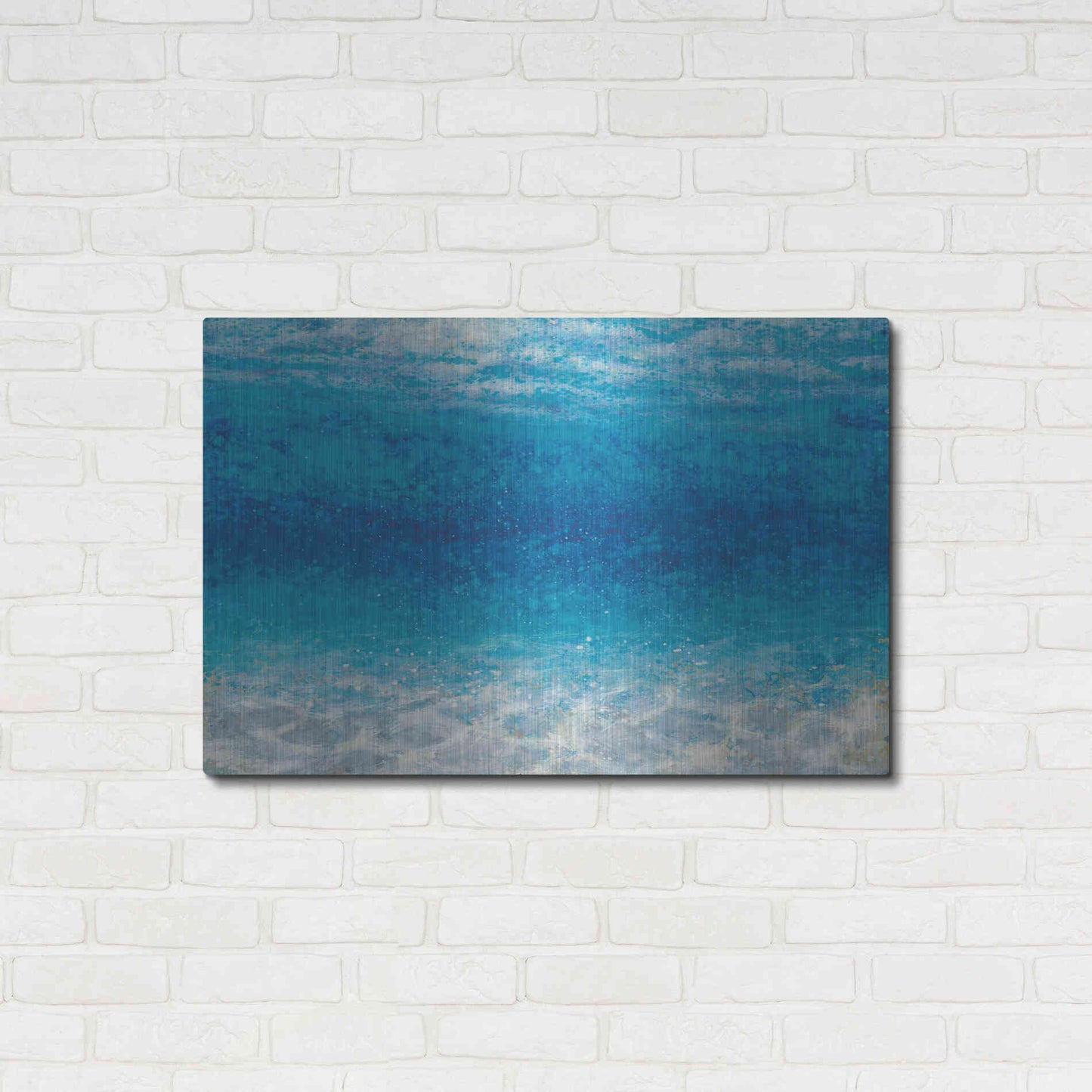 Luxe Metal Art 'Underwater I' by James Wiens, Metal Wall Art,36x24