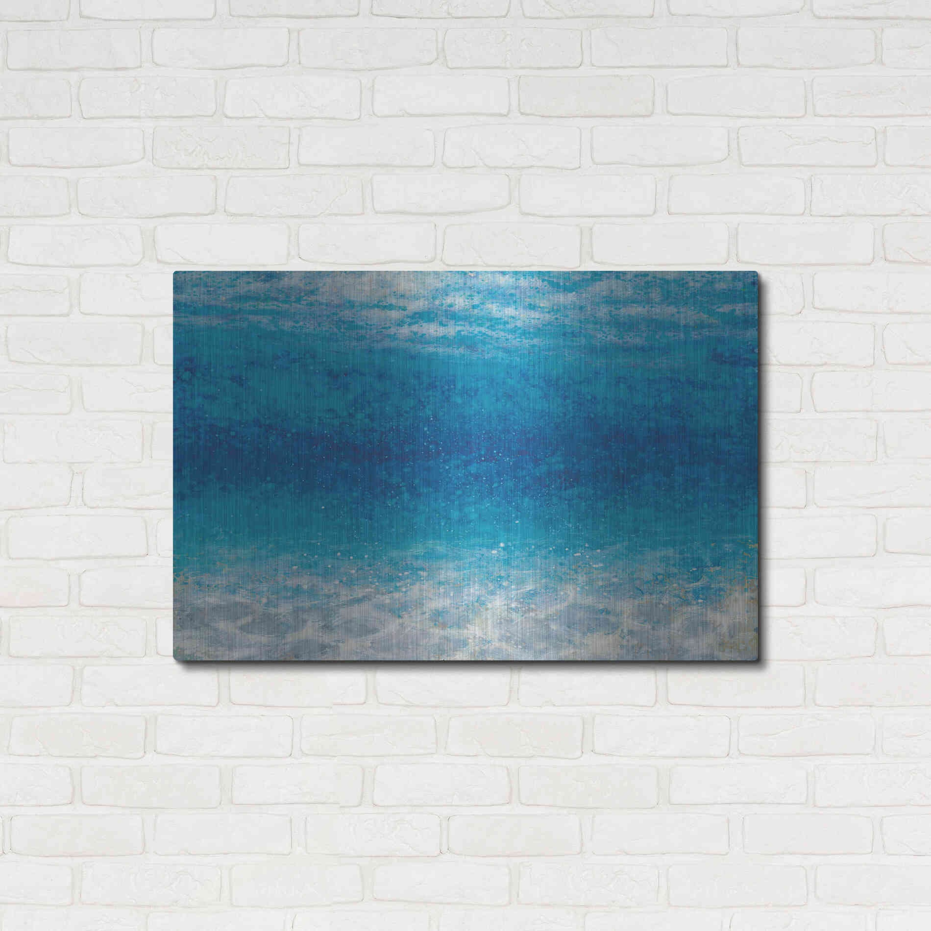 Luxe Metal Art 'Underwater I' by James Wiens, Metal Wall Art,36x24