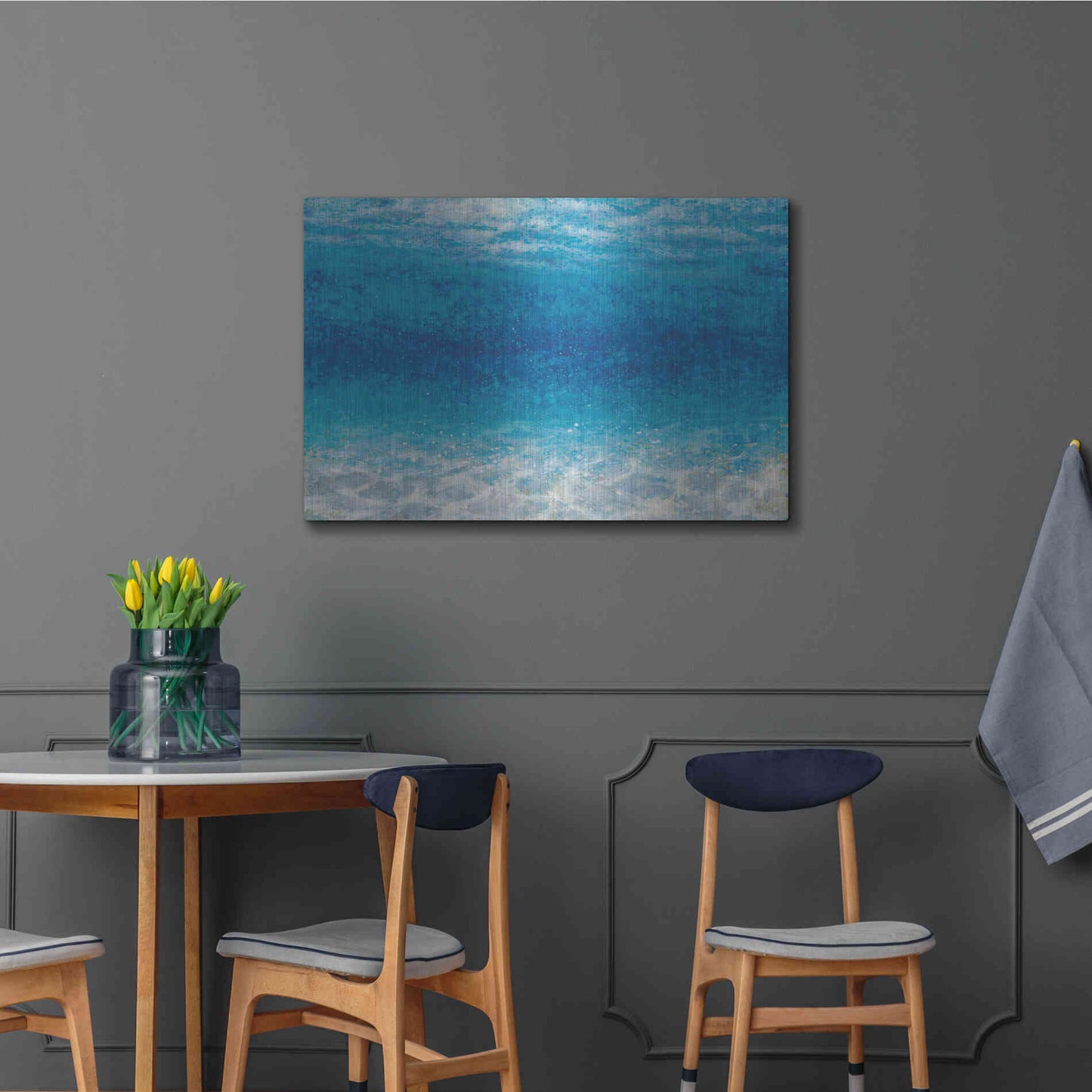 Luxe Metal Art 'Underwater I' by James Wiens, Metal Wall Art,36x24