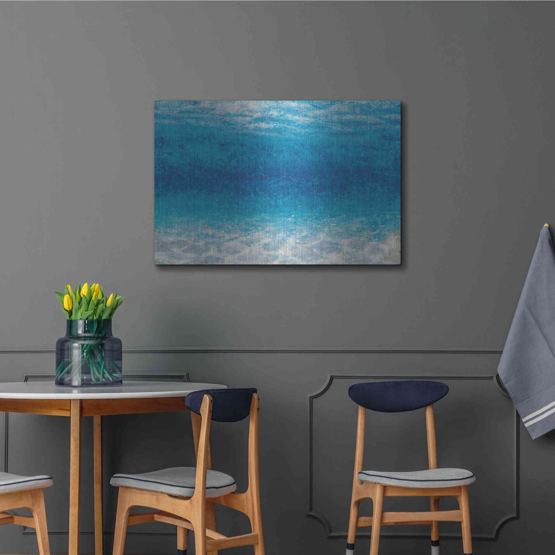 Luxe Metal Art 'Underwater I' by James Wiens, Metal Wall Art,36x24