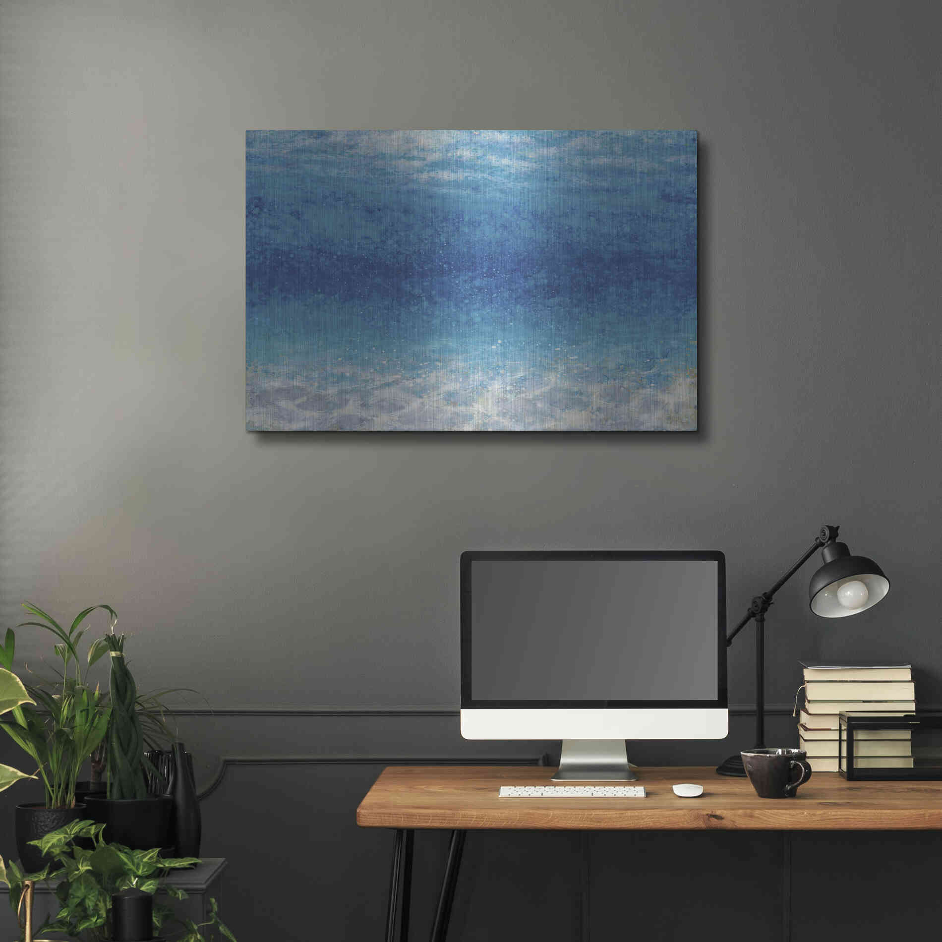 Luxe Metal Art 'Underwater I' by James Wiens, Metal Wall Art,36x24