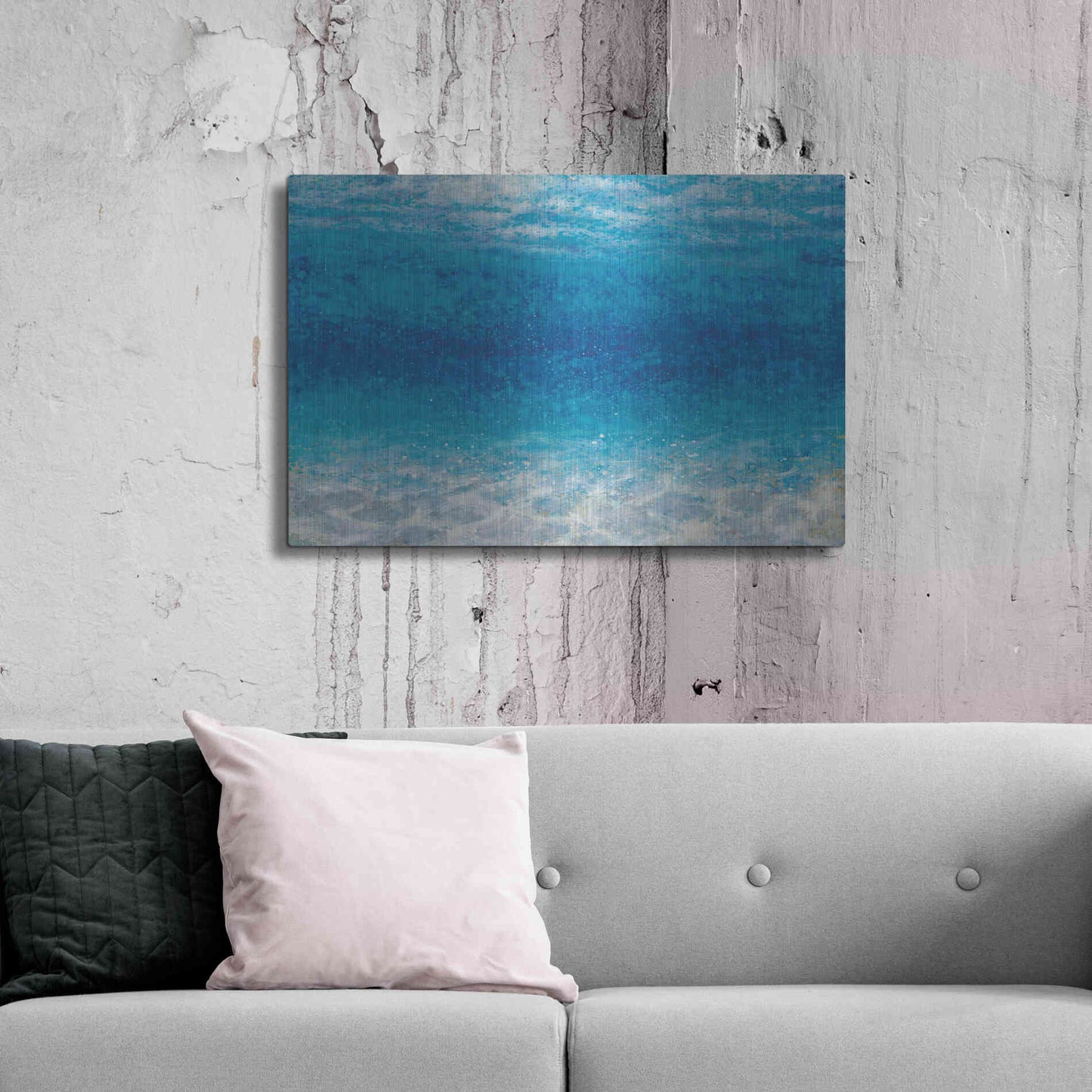 Luxe Metal Art 'Underwater I' by James Wiens, Metal Wall Art,36x24