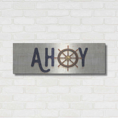 Luxe Metal Art 'Nautique VII' by James Wiens, Metal Wall Art,36x12