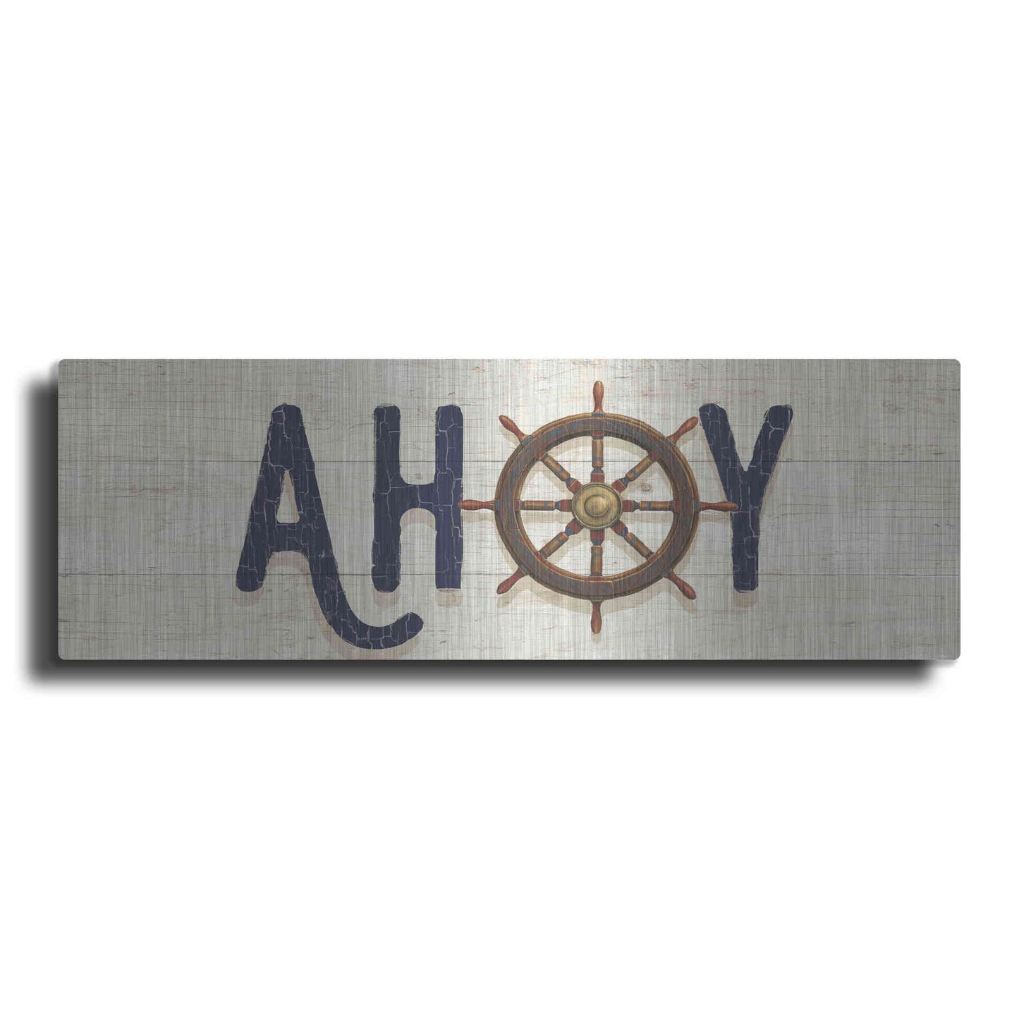 Luxe Metal Art 'Nautique VII' by James Wiens, Metal Wall Art