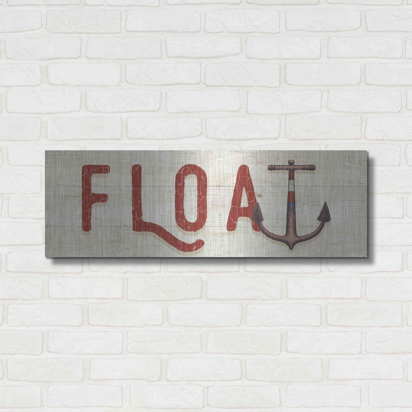 Luxe Metal Art 'Nautique VIII' by James Wiens, Metal Wall Art,36x12