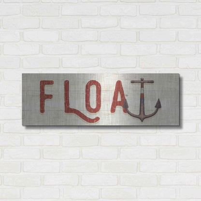 Luxe Metal Art 'Nautique VIII' by James Wiens, Metal Wall Art,36x12