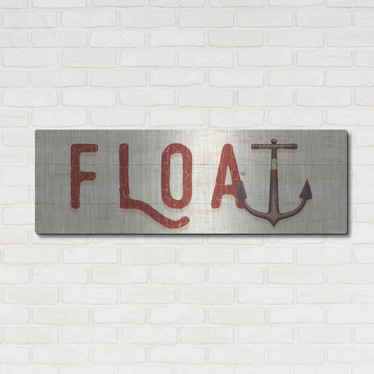 Luxe Metal Art 'Nautique VIII' by James Wiens, Metal Wall Art,48x16