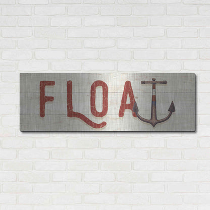 Luxe Metal Art 'Nautique VIII' by James Wiens, Metal Wall Art,48x16