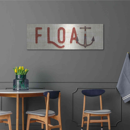 Luxe Metal Art 'Nautique VIII' by James Wiens, Metal Wall Art,48x16