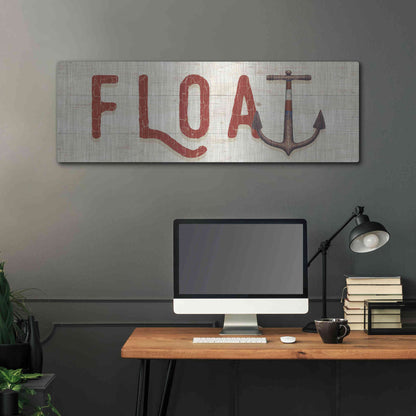 Luxe Metal Art 'Nautique VIII' by James Wiens, Metal Wall Art,48x16