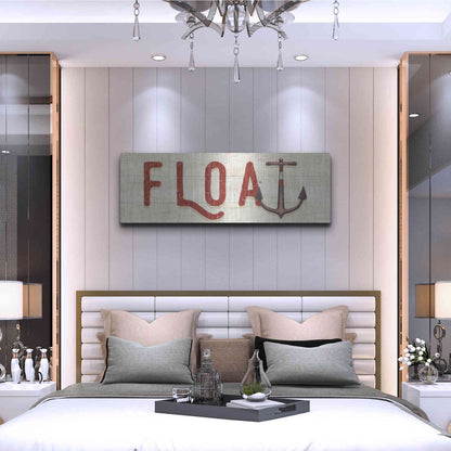 Luxe Metal Art 'Nautique VIII' by James Wiens, Metal Wall Art,48x16
