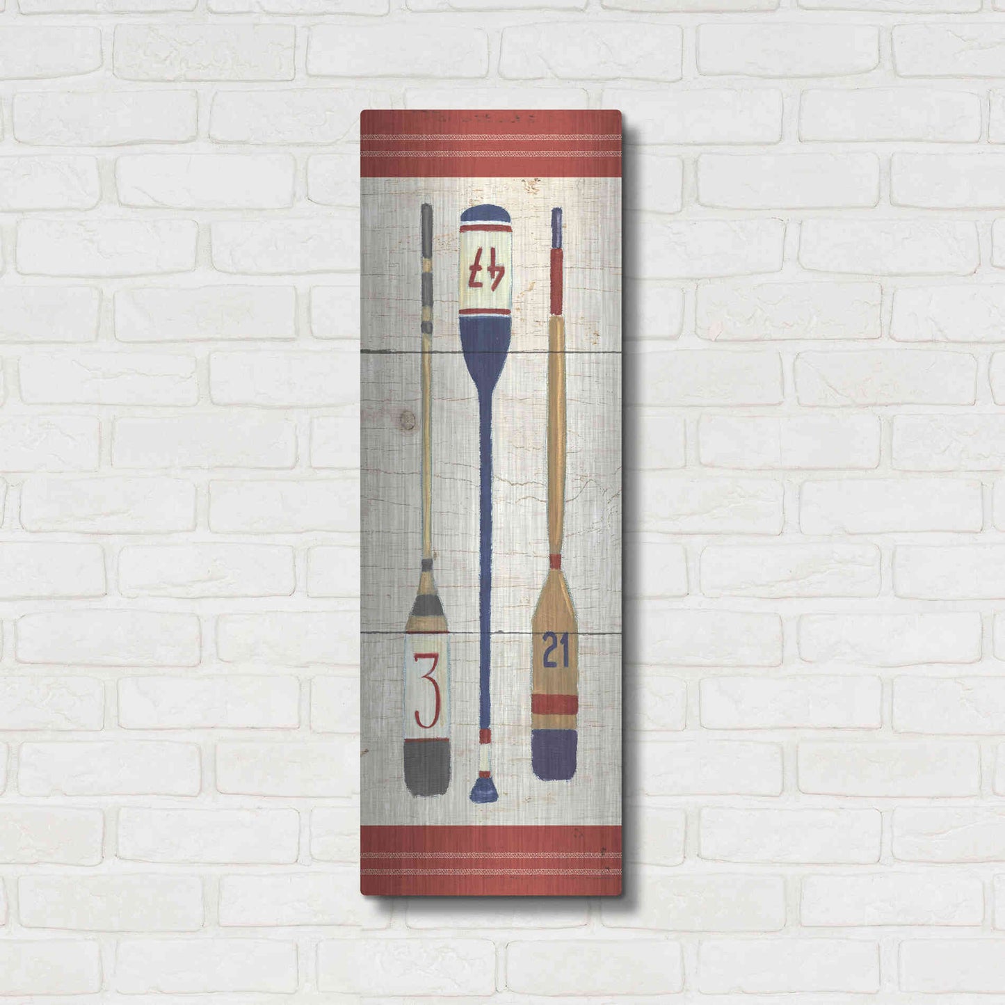Luxe Metal Art 'Nautique X' by James Wiens, Metal Wall Art,12x36