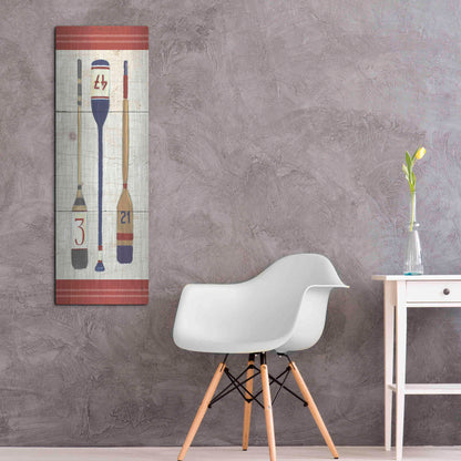 Luxe Metal Art 'Nautique X' by James Wiens, Metal Wall Art,16x48