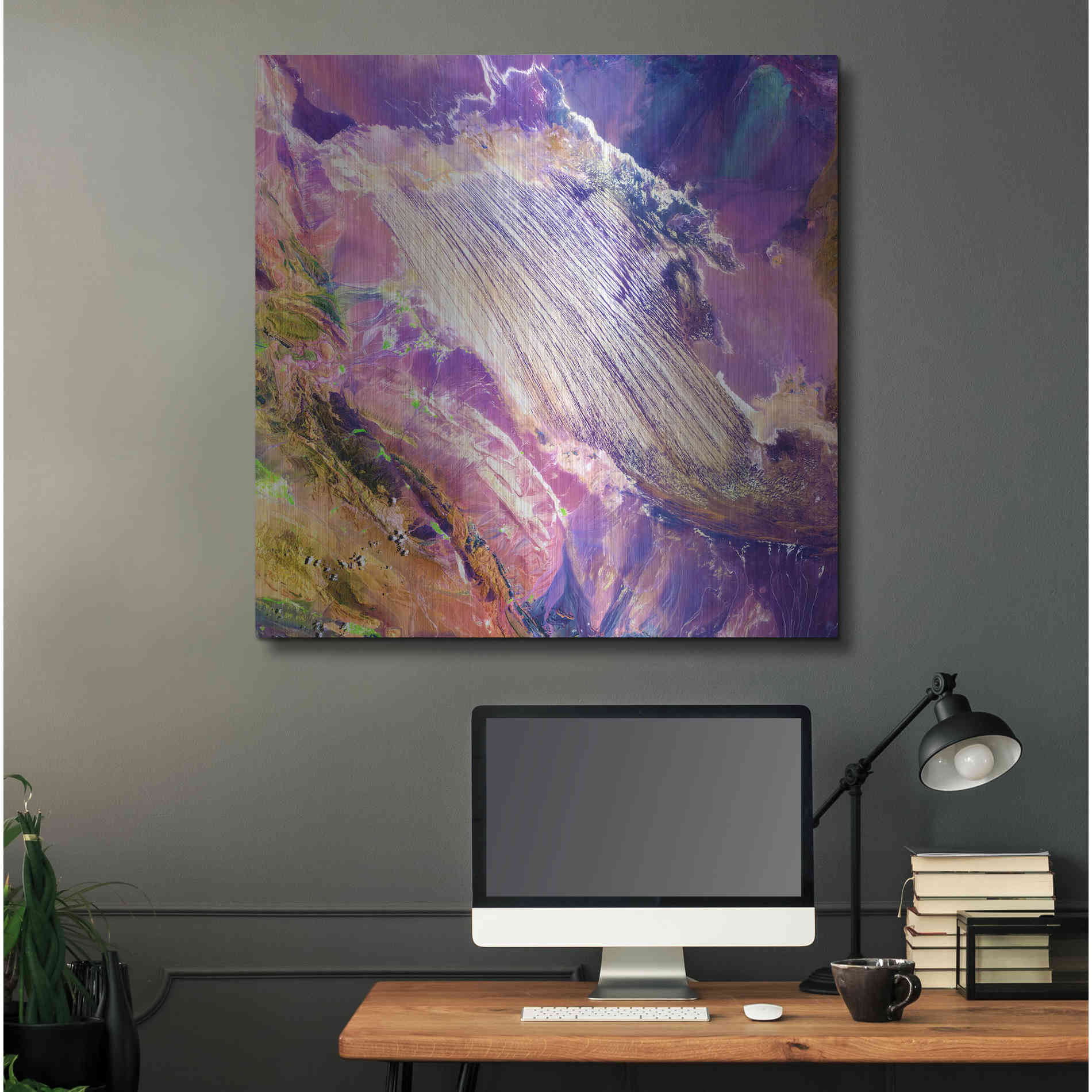 Luxe Metal Art 'Earth As Art: Wind Power', Metal Wall Art,36x36