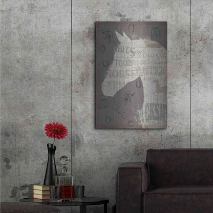Luxe Metal Art 'Equine III' by James Wiens, Metal Wall Art,24x36