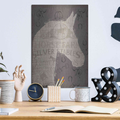 Luxe Metal Art 'Equine II' by James Wiens, Metal Wall Art,12x16