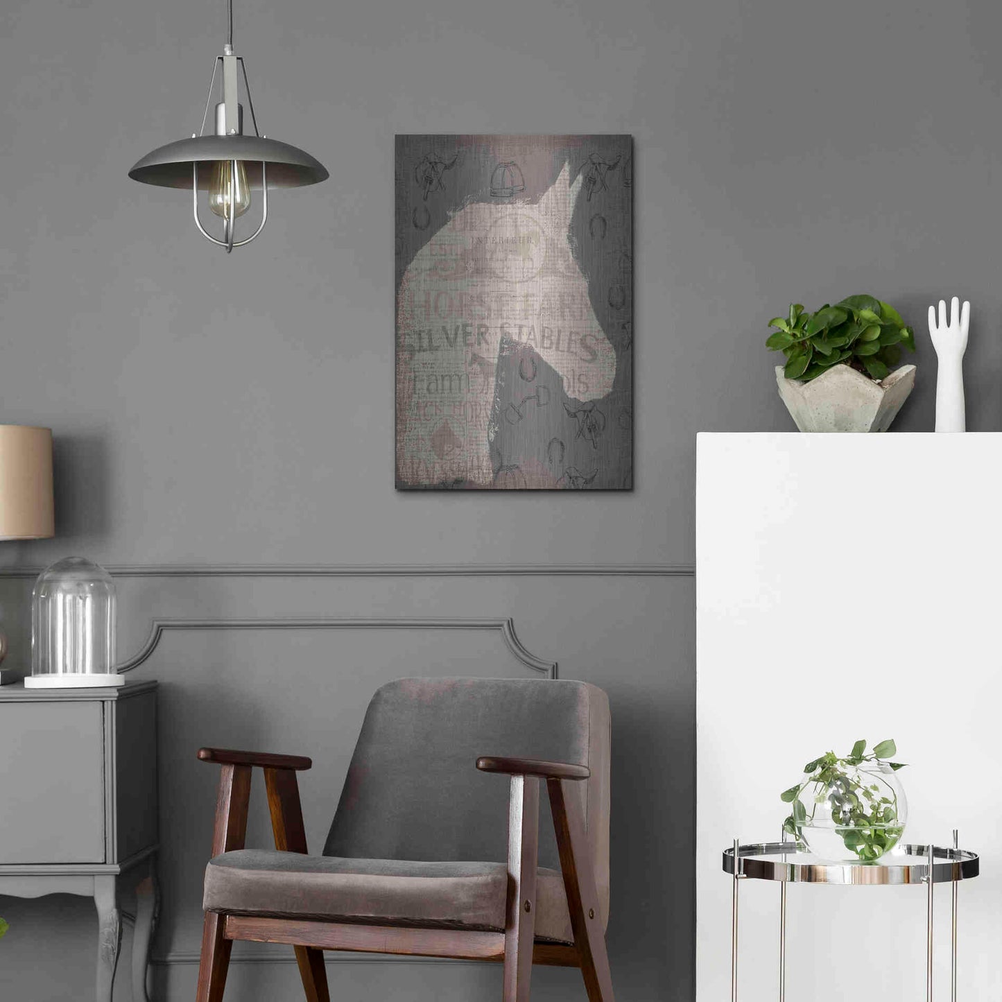 Luxe Metal Art 'Equine II' by James Wiens, Metal Wall Art,16x24