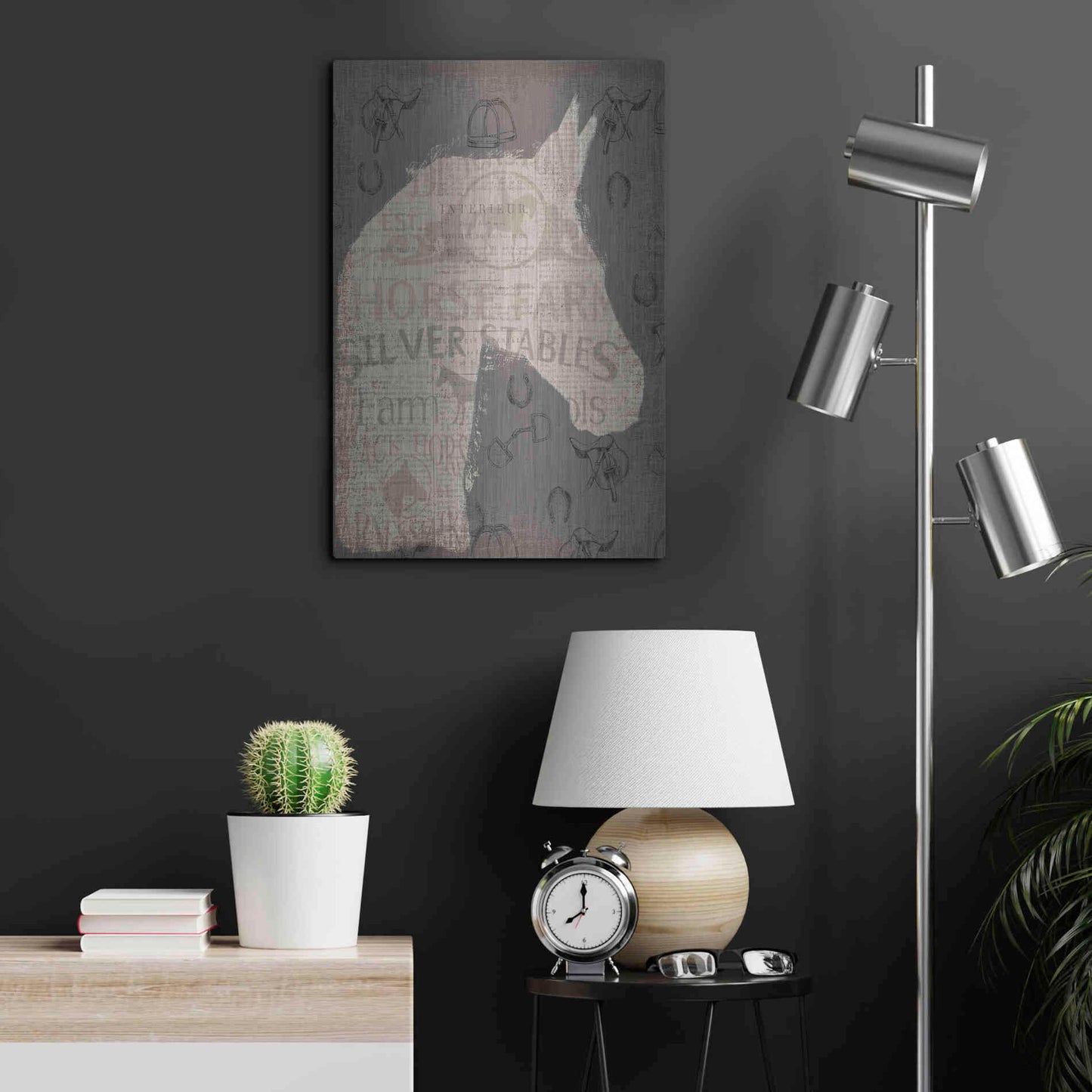 Luxe Metal Art 'Equine II' by James Wiens, Metal Wall Art,16x24