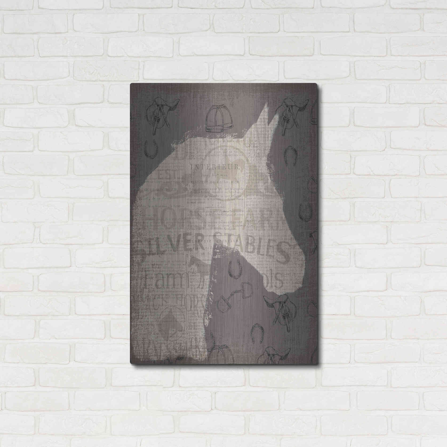 Luxe Metal Art 'Equine II' by James Wiens, Metal Wall Art,24x36