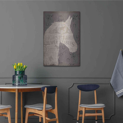 Luxe Metal Art 'Equine II' by James Wiens, Metal Wall Art,24x36