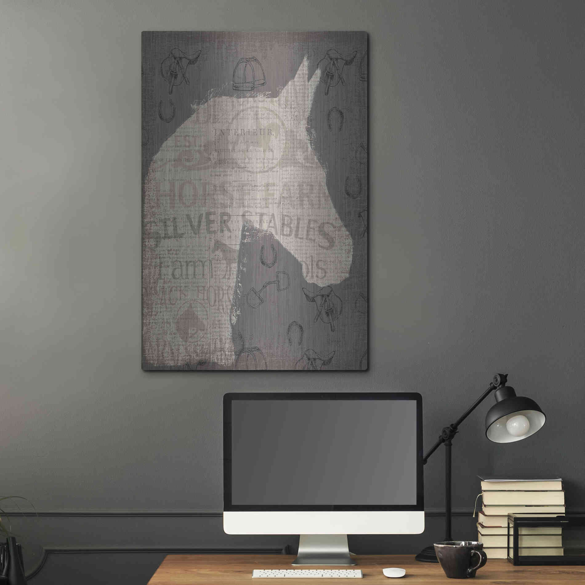 Luxe Metal Art 'Equine II' by James Wiens, Metal Wall Art,24x36