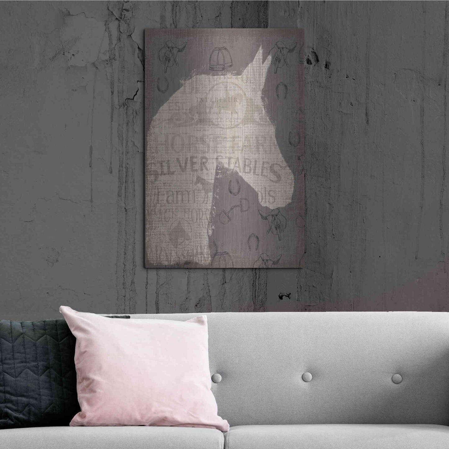 Luxe Metal Art 'Equine II' by James Wiens, Metal Wall Art,24x36