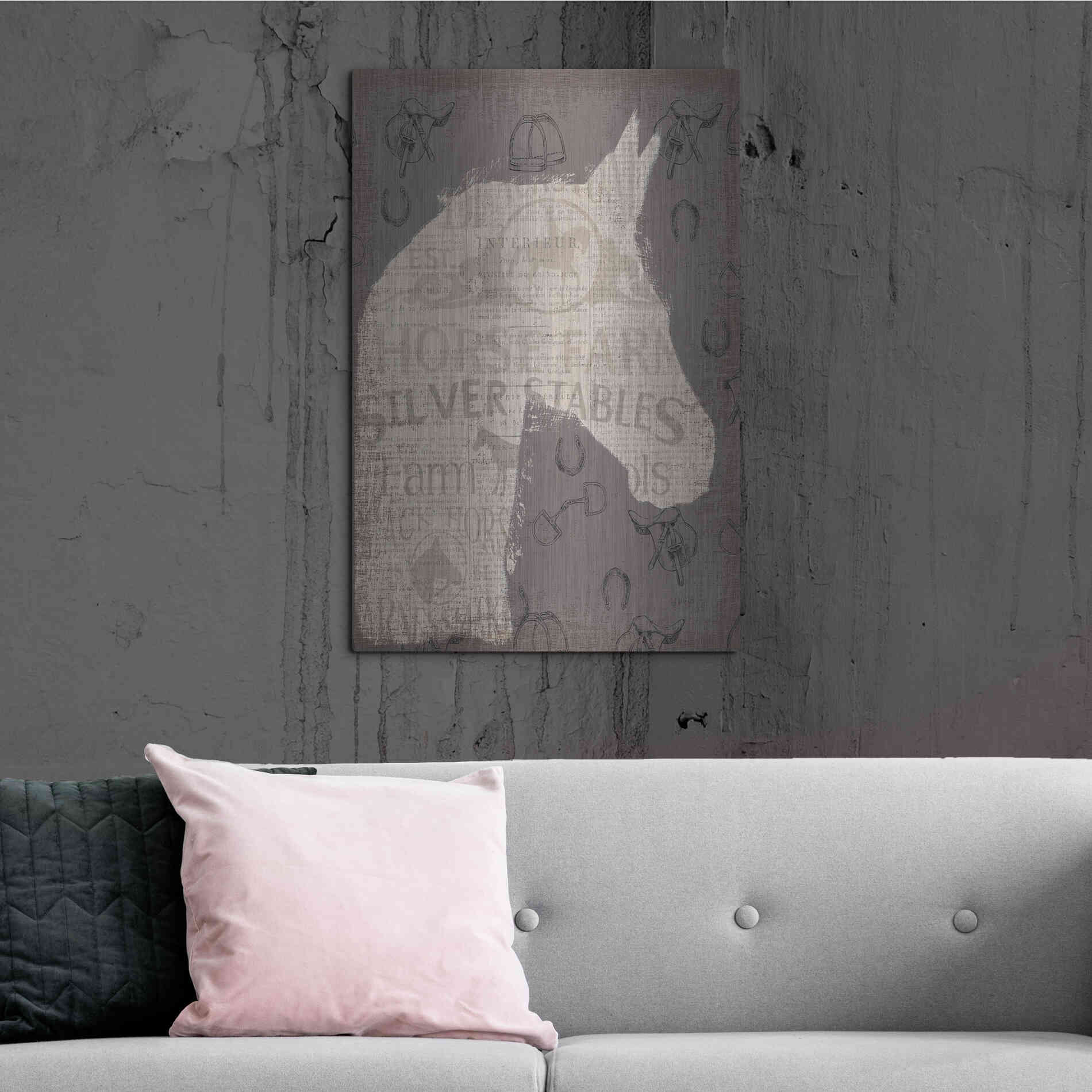 Luxe Metal Art 'Equine II' by James Wiens, Metal Wall Art,24x36