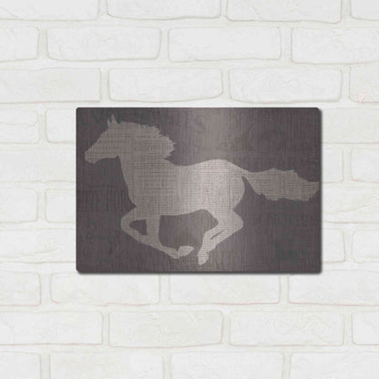 Luxe Metal Art 'Equine I' by James Wiens, Metal Wall Art,16x12