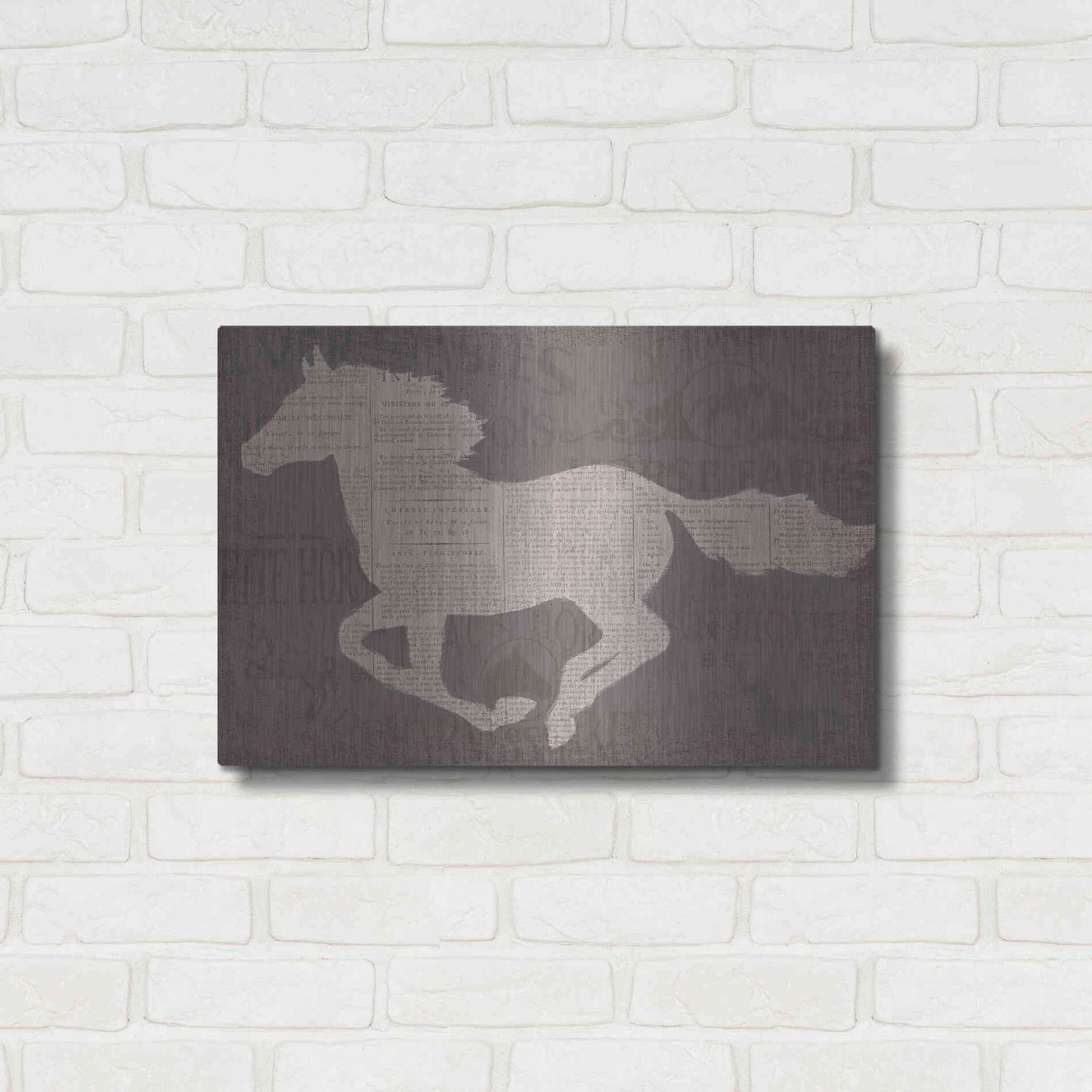 Luxe Metal Art 'Equine I' by James Wiens, Metal Wall Art,24x16