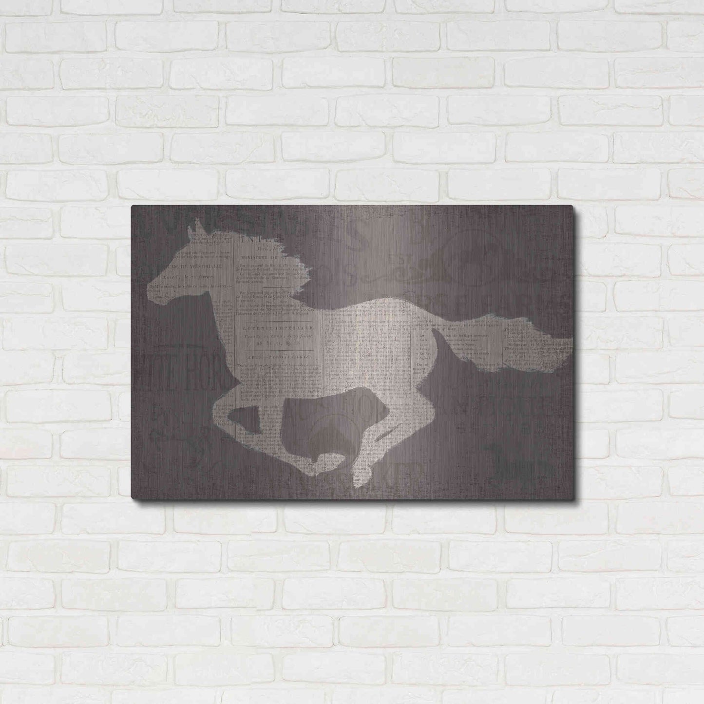 Luxe Metal Art 'Equine I' by James Wiens, Metal Wall Art,36x24