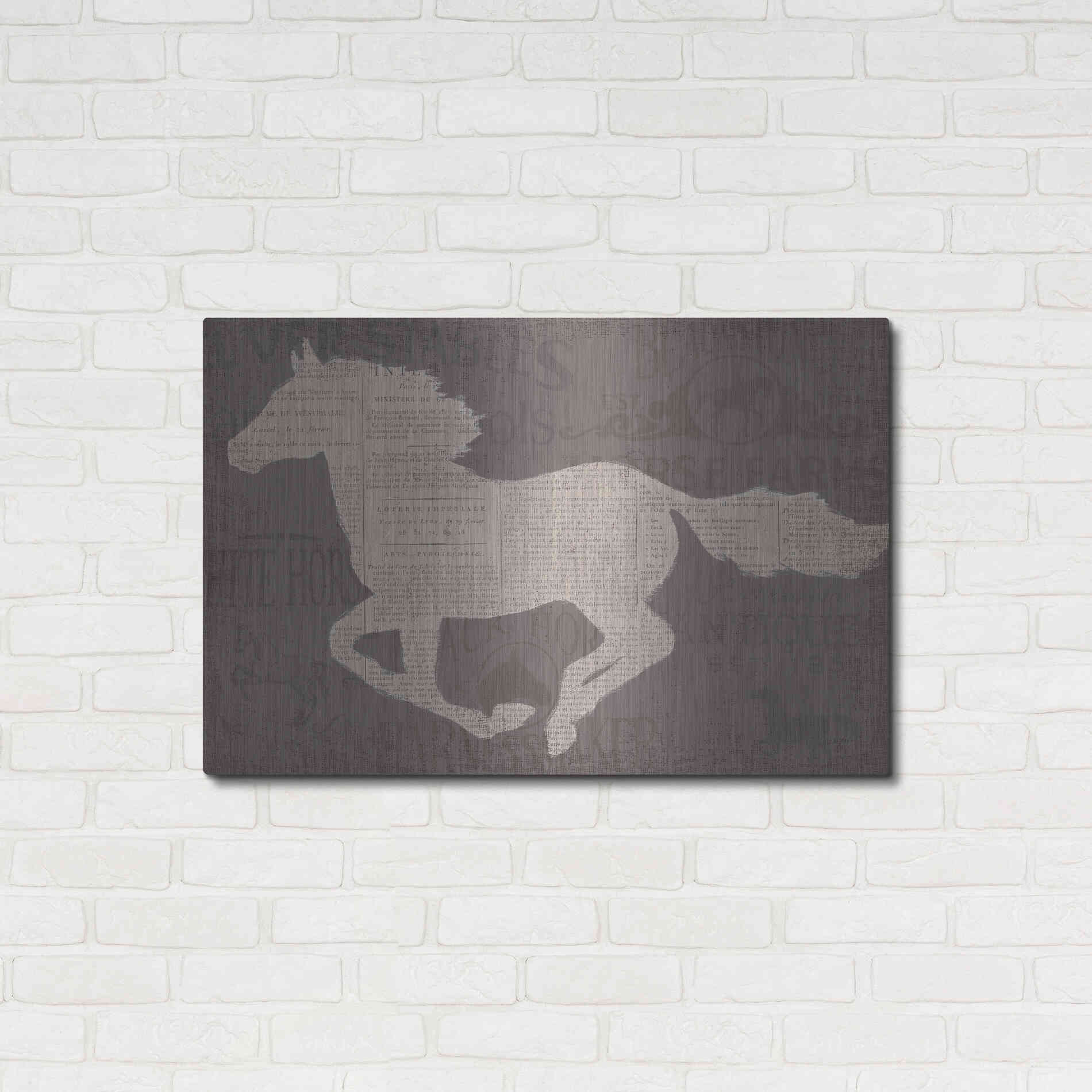 Luxe Metal Art 'Equine I' by James Wiens, Metal Wall Art,36x24