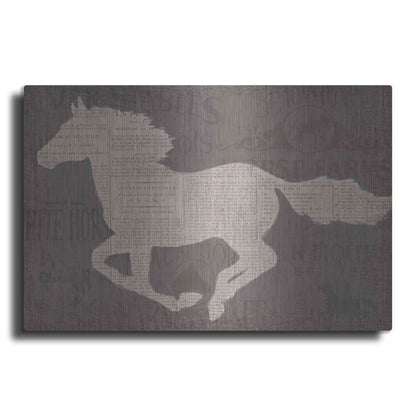 Luxe Metal Art 'Equine I' by James Wiens, Metal Wall Art