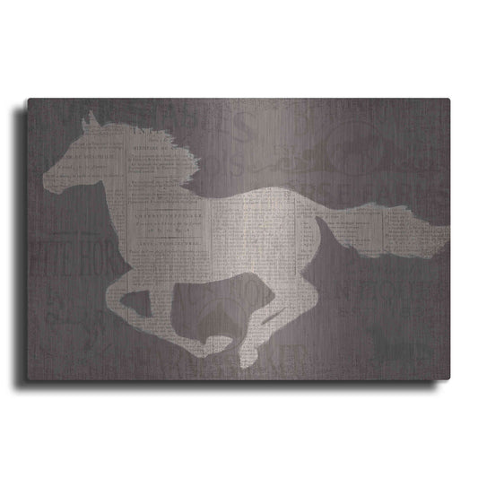 Luxe Metal Art 'Equine I' by James Wiens, Metal Wall Art