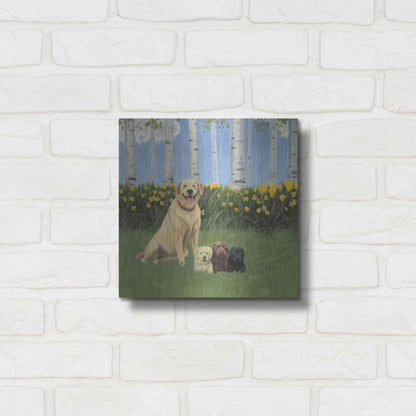 Luxe Metal Art 'Proud Mom' by James Wiens, Metal Wall Art,12x12