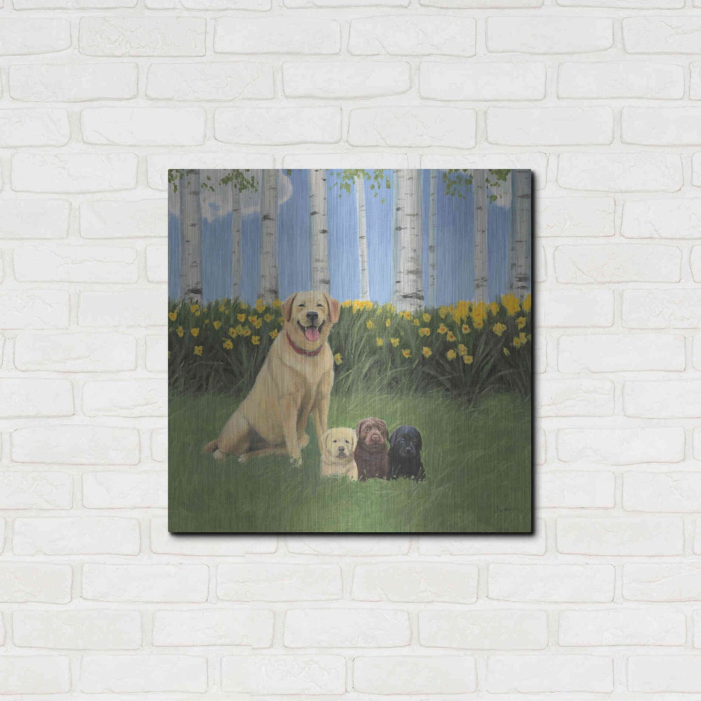 Luxe Metal Art 'Proud Mom' by James Wiens, Metal Wall Art,24x24