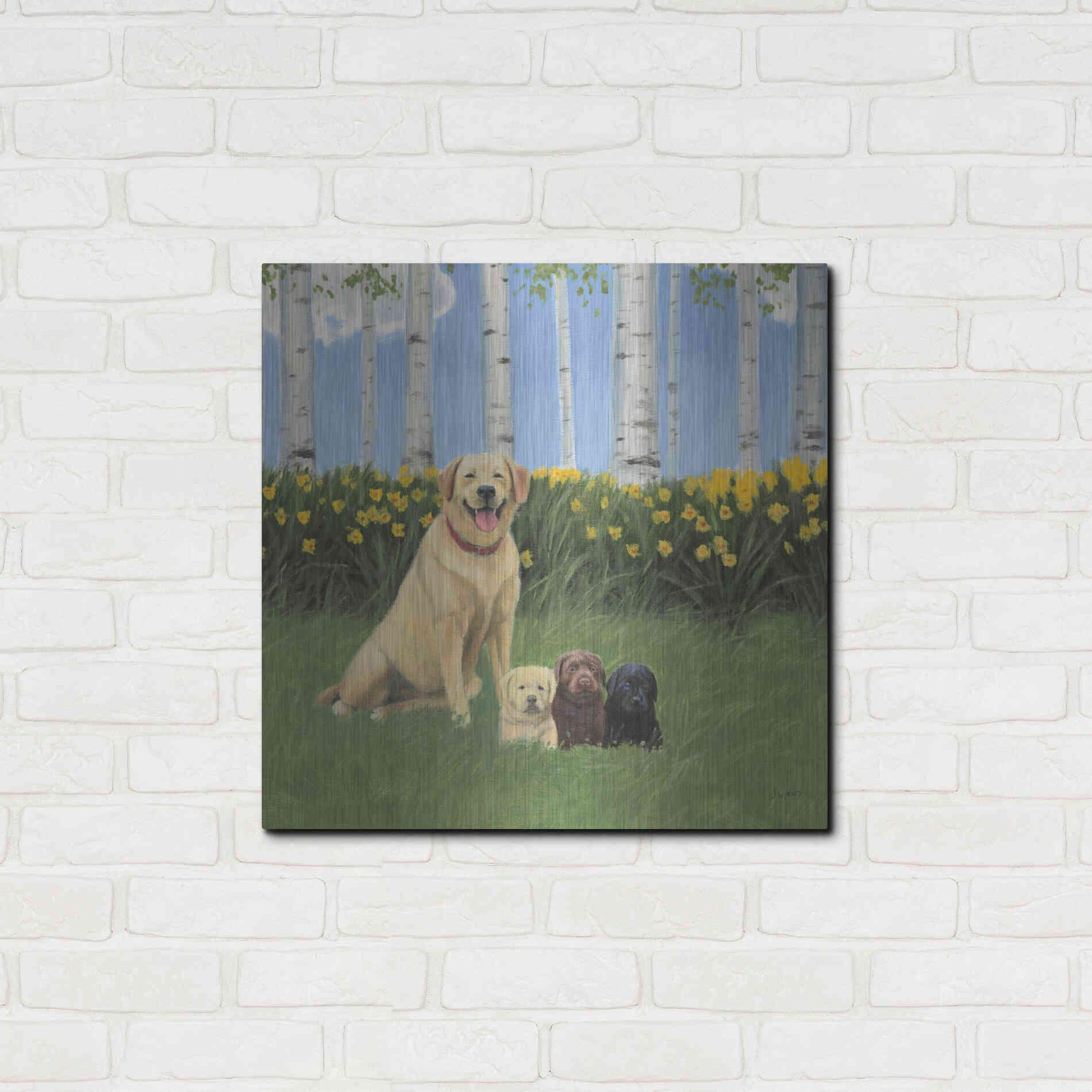 Luxe Metal Art 'Proud Mom' by James Wiens, Metal Wall Art,24x24