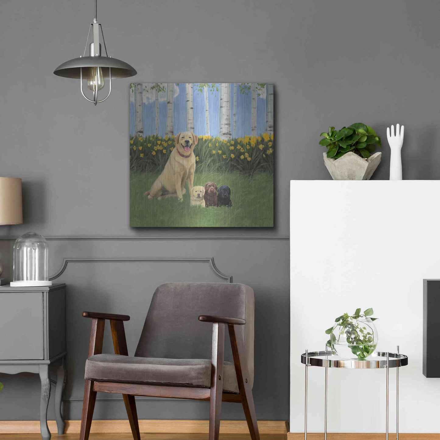 Luxe Metal Art 'Proud Mom' by James Wiens, Metal Wall Art,24x24