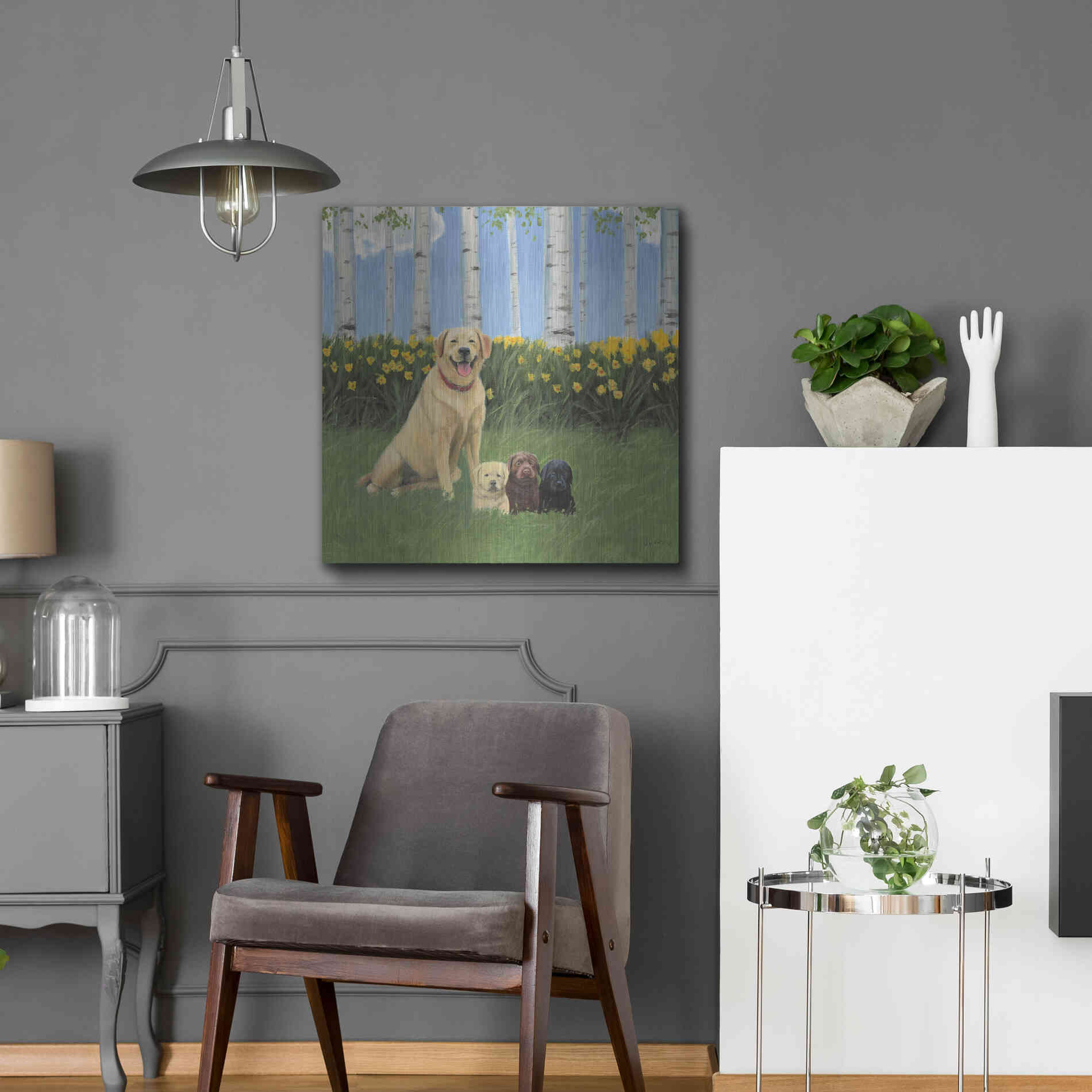 Luxe Metal Art 'Proud Mom' by James Wiens, Metal Wall Art,24x24