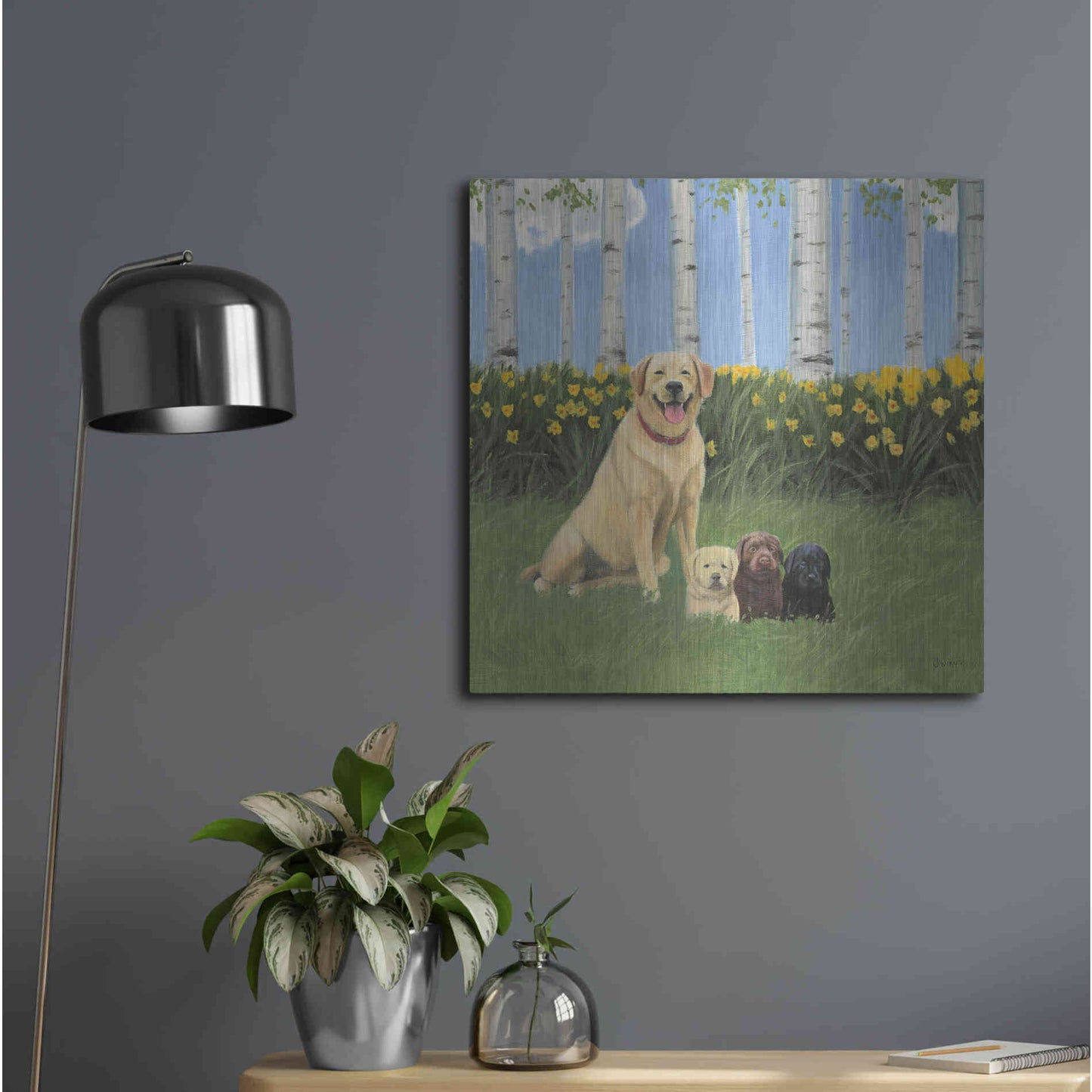 Luxe Metal Art 'Proud Mom' by James Wiens, Metal Wall Art,24x24