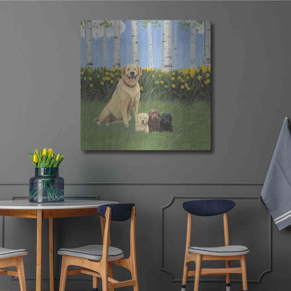 Luxe Metal Art 'Proud Mom' by James Wiens, Metal Wall Art,36x36