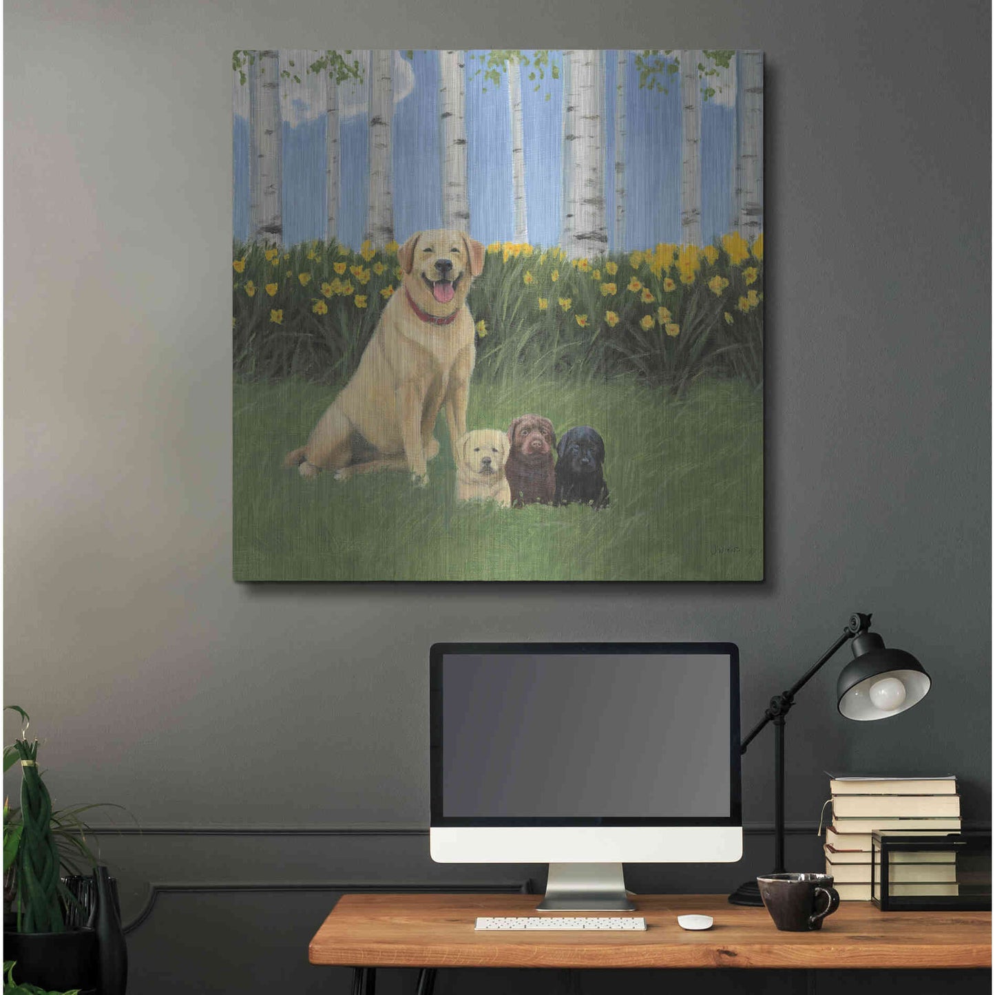 Luxe Metal Art 'Proud Mom' by James Wiens, Metal Wall Art,36x36