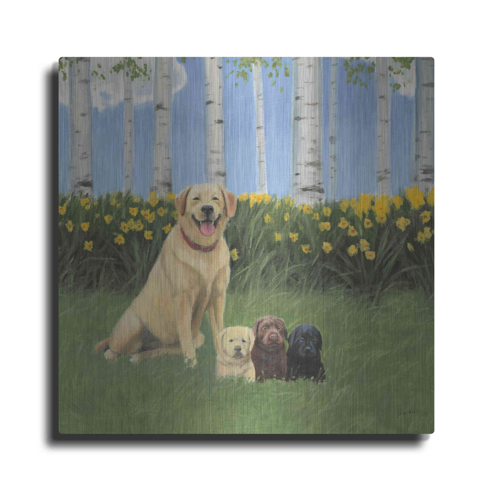 Luxe Metal Art 'Proud Mom' by James Wiens, Metal Wall Art