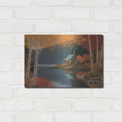 Luxe Metal Art 'Quiet Evening I' by James Wiens, Metal Wall Art,16x12