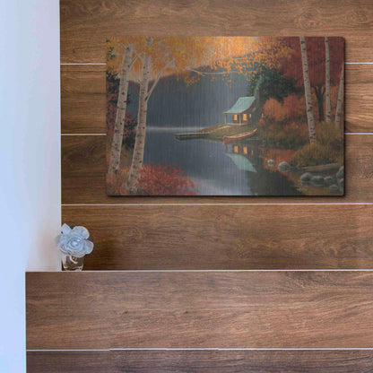 Luxe Metal Art 'Quiet Evening I' by James Wiens, Metal Wall Art,16x12